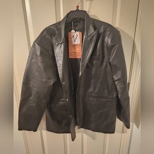 Leather Cult NWT Hand Made Womens Leather Jacket Size 50